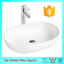 lavabo oval superior de la vanidad de porcelana de cerámica